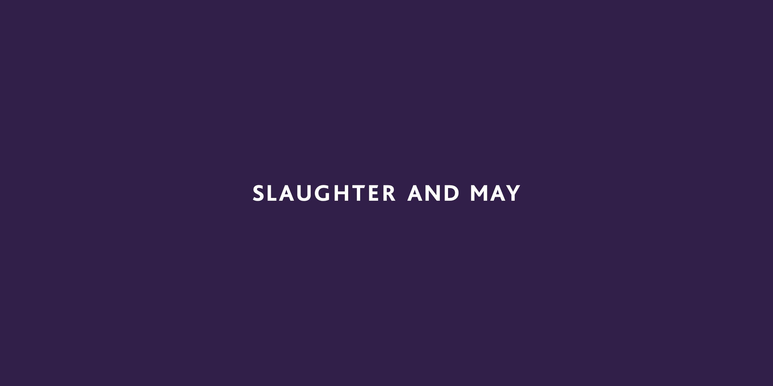Slaughter and May logo