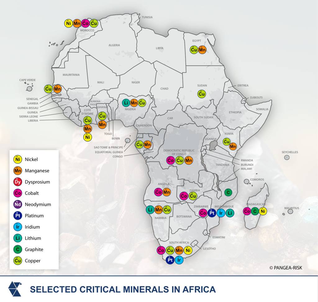 Selected Critical Minerals in Africa